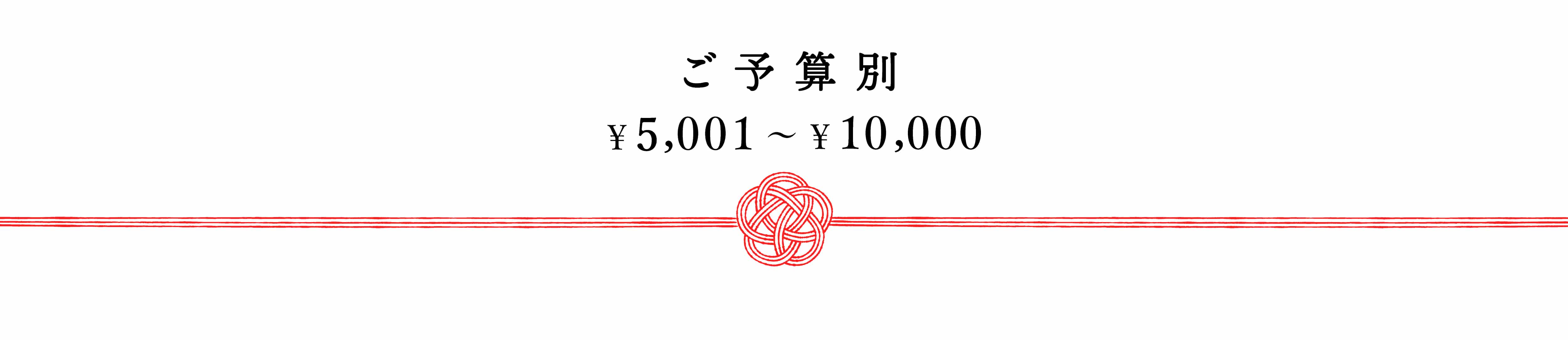 ご予算別￥5,000～￥10,000以内