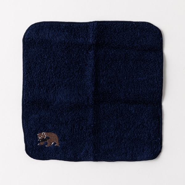 AKOMEYA TOKYO/ 旅する刺繍ミニタオル 木彫りの熊(北海道)