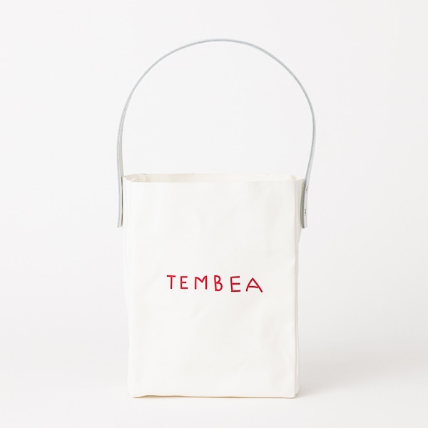TEMBEA/ SINGLE TOTE HIMAA LOGO WHITE