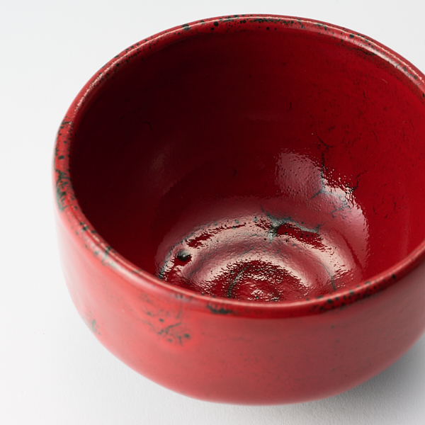 セレン赤抹茶碗