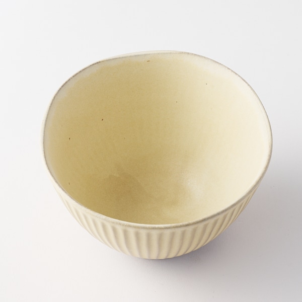 AKOMEYA TOKYO/ 波佐見焼 瑞幸窯 しのぎ茶漬碗 白(白): 食器