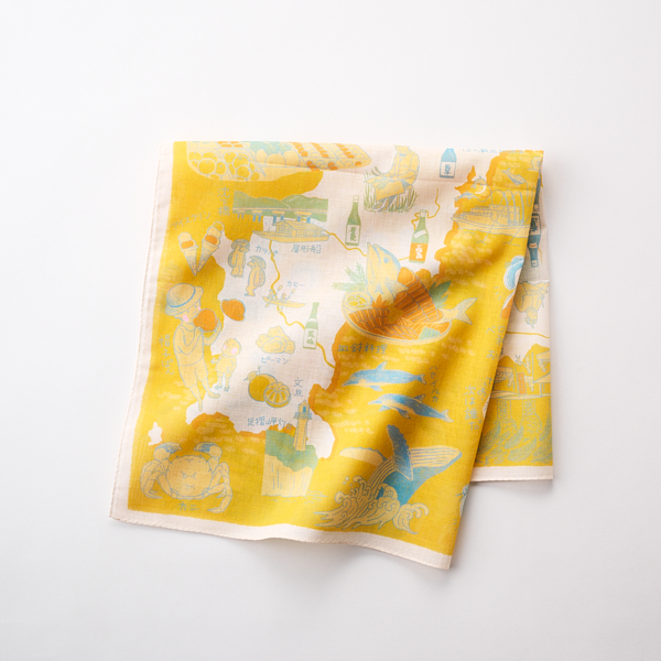 47 Japan Rediscovery ハンカチ 高知 お酒好き