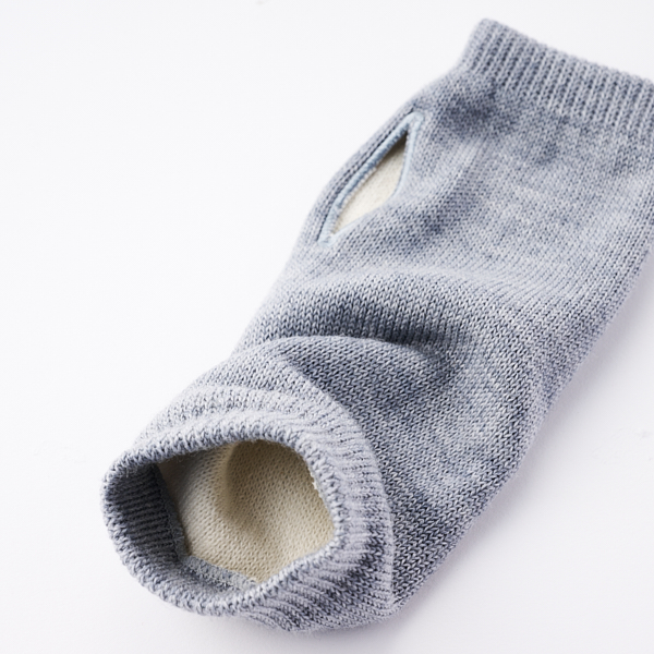 AKOMEYA TOKYO/ 絹屋 極極暖内側シルクアームウォーマー グレー