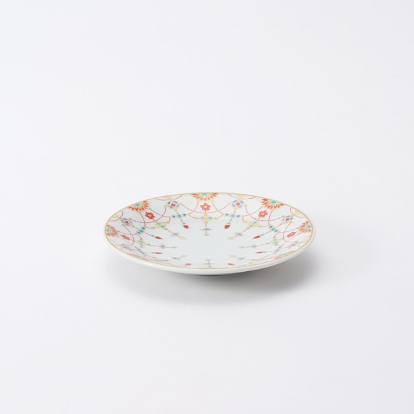 九谷焼 縁起小皿 瓔珞文(瓔珞文): 食器｜AKOMEYA TOKYO