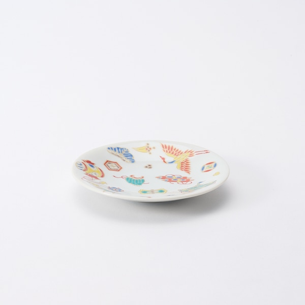 九谷焼 縁起小皿 宝尽くし(宝尽くし): 食器｜AKOMEYA TOKYO