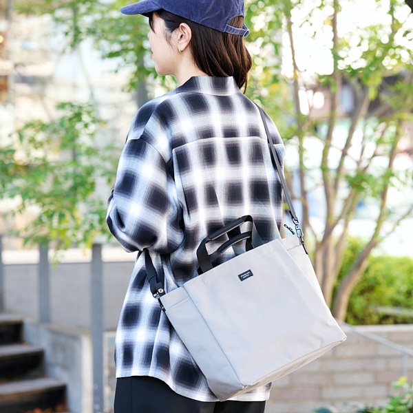 STANDARD SUPPLY/ 2WAY FOLD TOTE グレー(グレー): ファッション