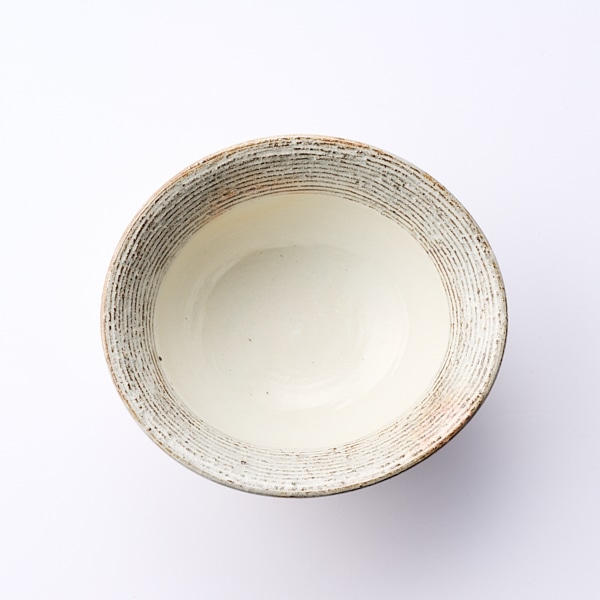 AKOMEYA TOKYO/ たわみ盛鉢 6寸 渕荒横彫