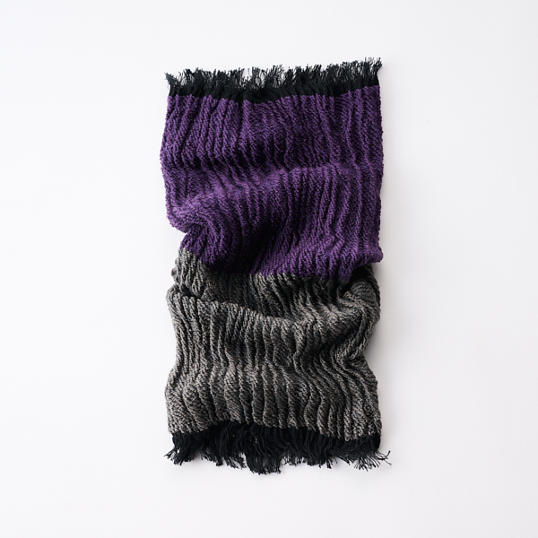 AKOMEYA TOKYO/ 工房織座 ウールネックウォーマー ディープパープル