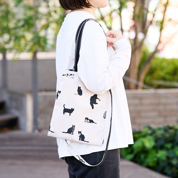 TEMBEA/ 3HANDLE TOTE S CAT ブラック