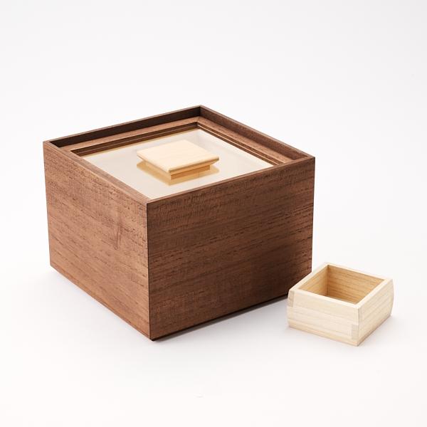 増田桐箱店米びつ kome-bitsu 3kg 柿渋