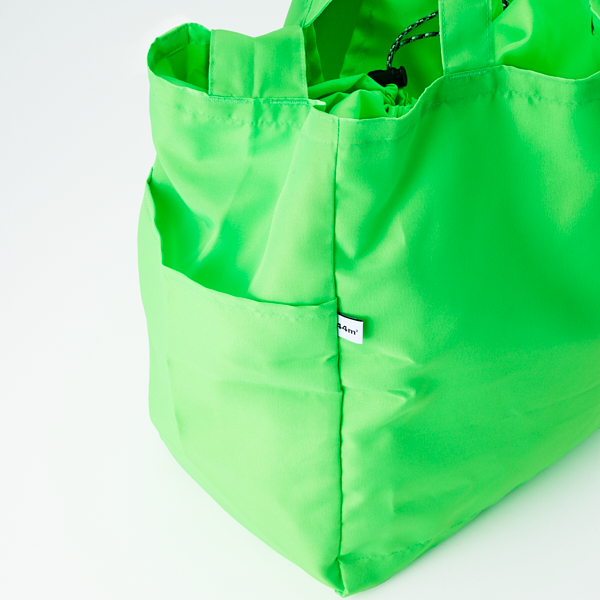 NIZYU KANO/ face別注 ポケッタブル3wayトート 蛍光グリーン