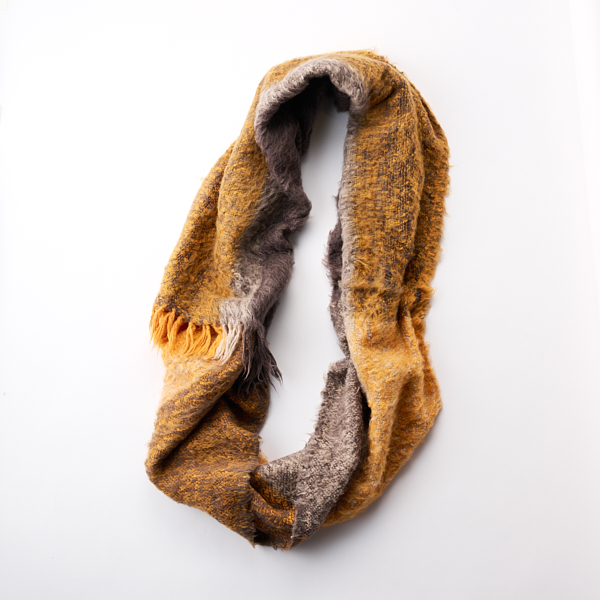工房織座/ BRUSHED COTTON SNOOD マンダリン
