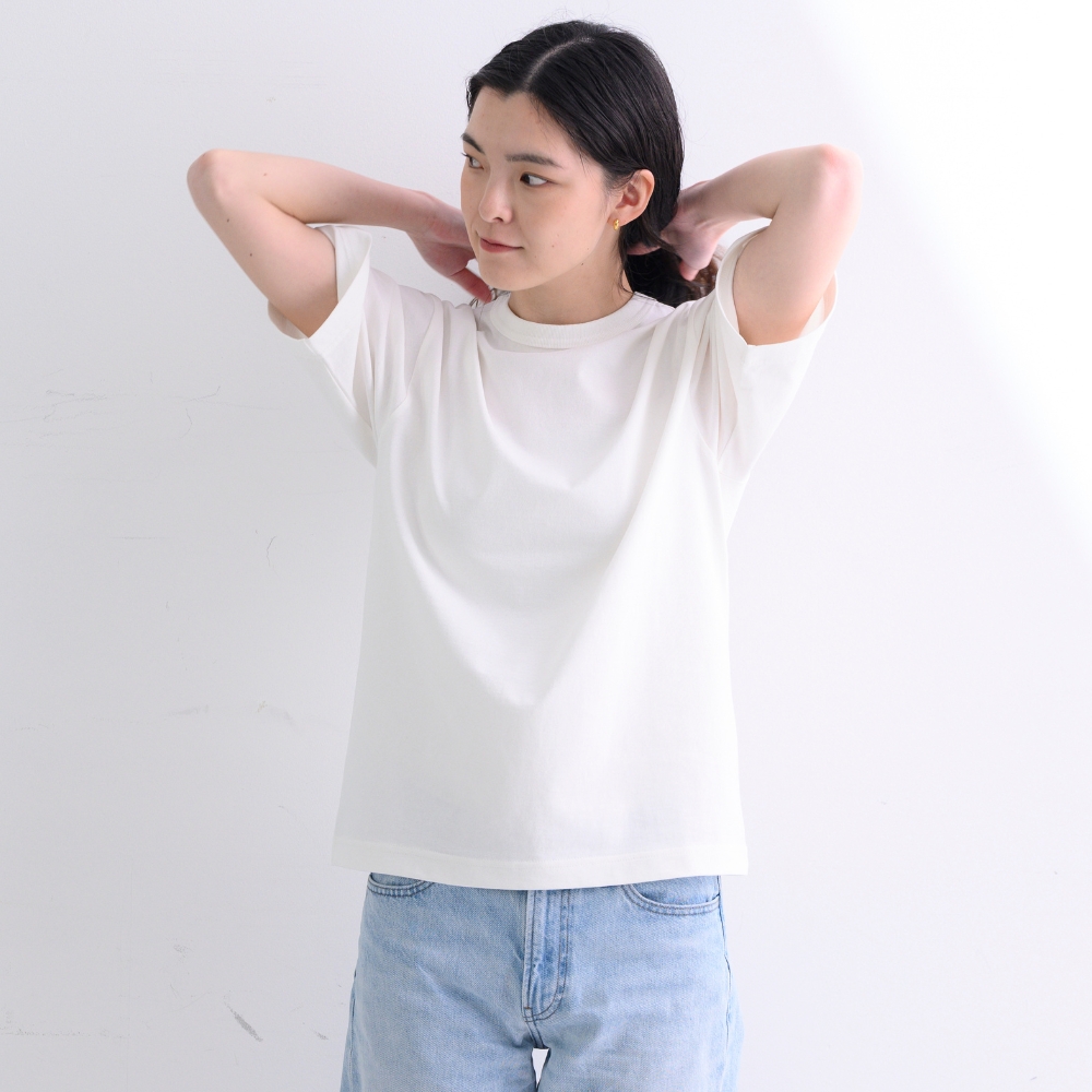 AKOMEYA TOKYO/ 優しく寄り添うTシャツ M ホワイト