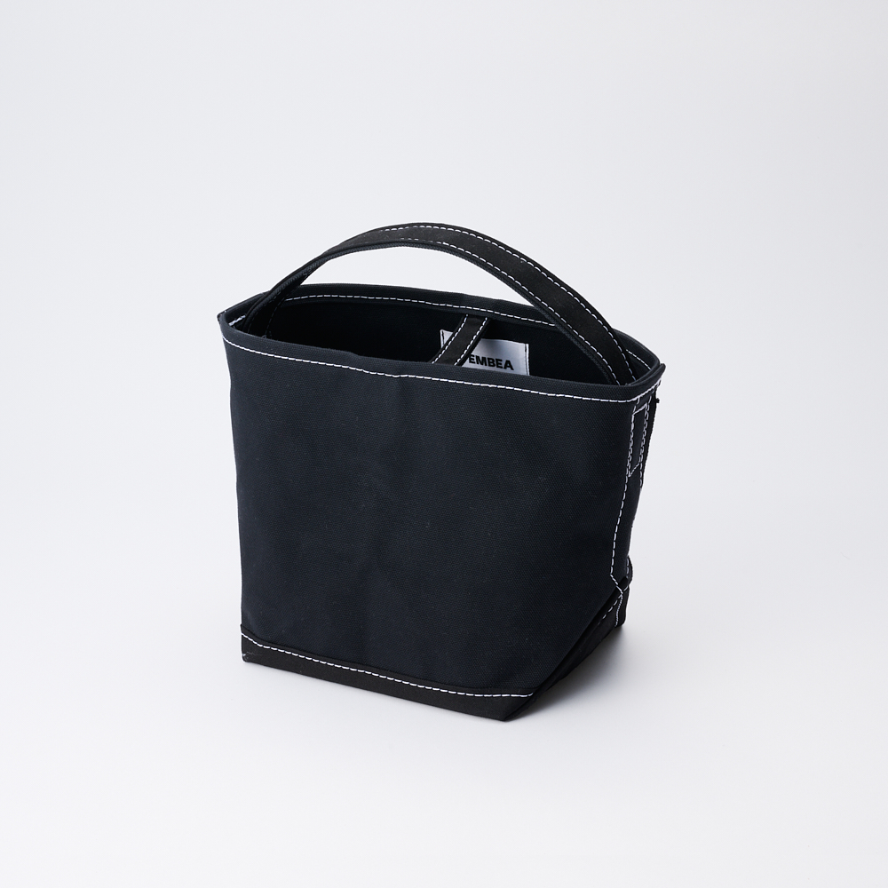 TEMBEA/ CUBE TOTE BASIC BLACK×BLACK