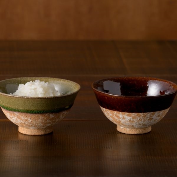 AKOMEYA TOKYO/ 信楽端反碗 アメ釉