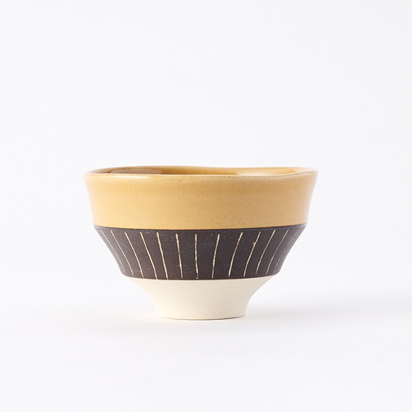 AKOMEYA TOKYO/ 美濃焼 独楽型碗 黄釉