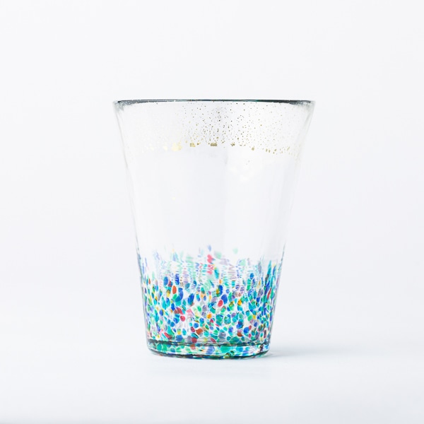 津軽びいどろ まつり金彩 タンブラー ブルー タンブラー 食器 Akomeya Tokyo