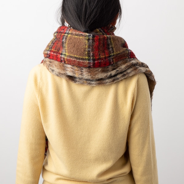Nine Tailor/ Kalan Stole Brown×Red(Brown×Red): ファッション