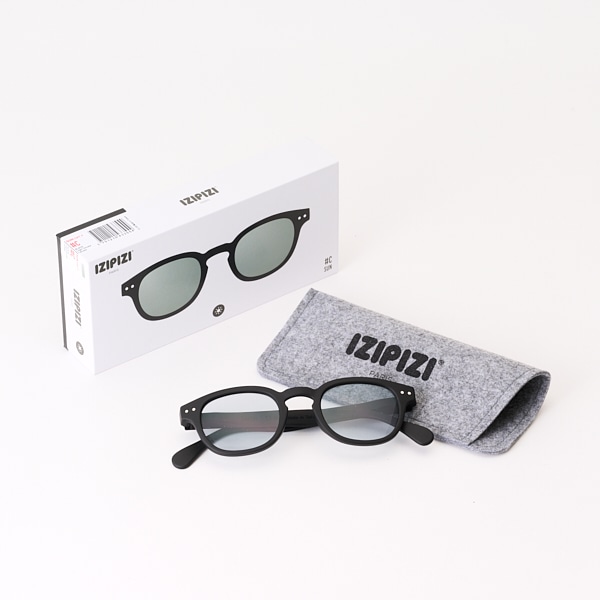 IZIPIZI サングラス SUN LIGHT COLOR #C ブラック(ブラック