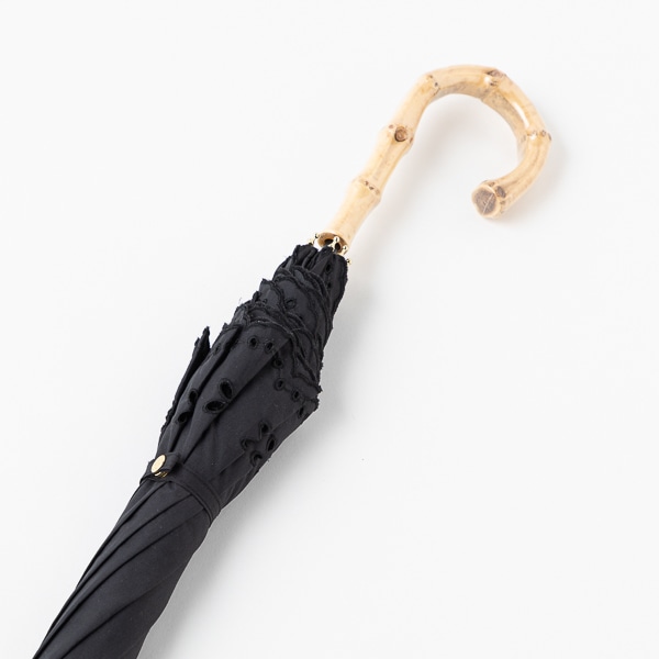 Because 日傘 カットワークレース刺繍 ブラック ブラック ファッション Akomeya Tokyo