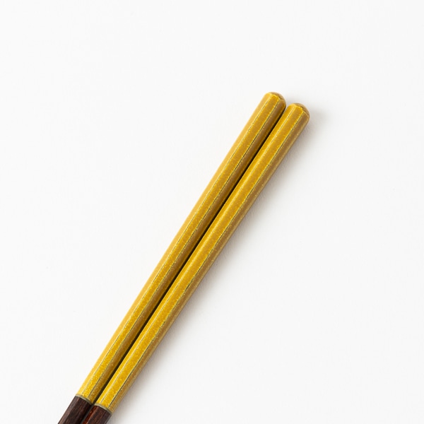 AKOMEYA TOKYO/ ラインリム箸 イエロー 22.5cm