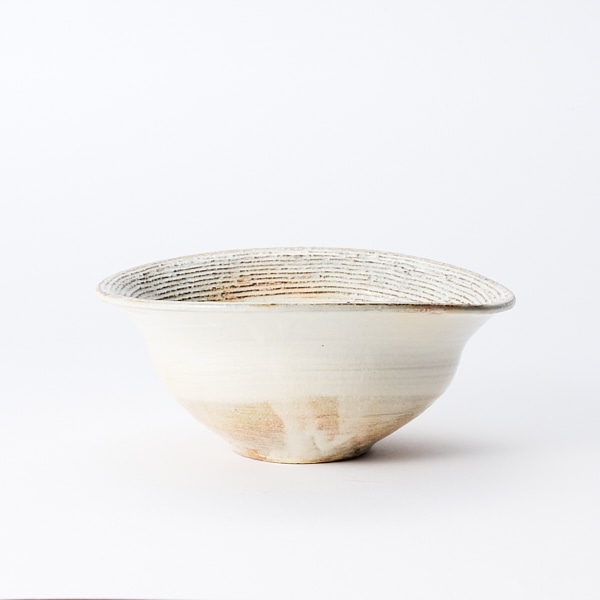 AKOMEYA TOKYO/ たわみ盛鉢 6寸 渕荒横彫