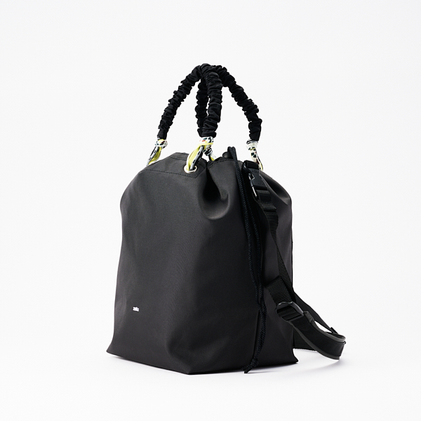 zattuPATA―LQ/黒 エコバッグ ドローストリング付き zattuPATA―LQ/黒