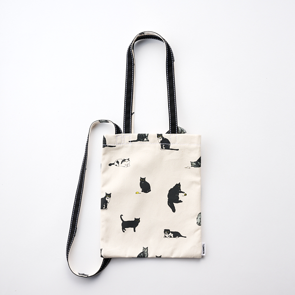 TEMBEA/ 3HANDLE TOTE S CAT ブラック(CATブラック): ファッション