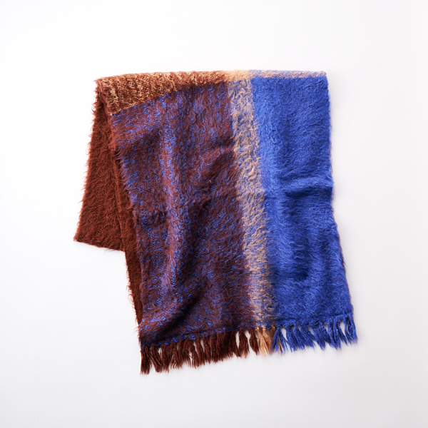 工房織座/ BRUSHED COTTON SNOOD ブルー