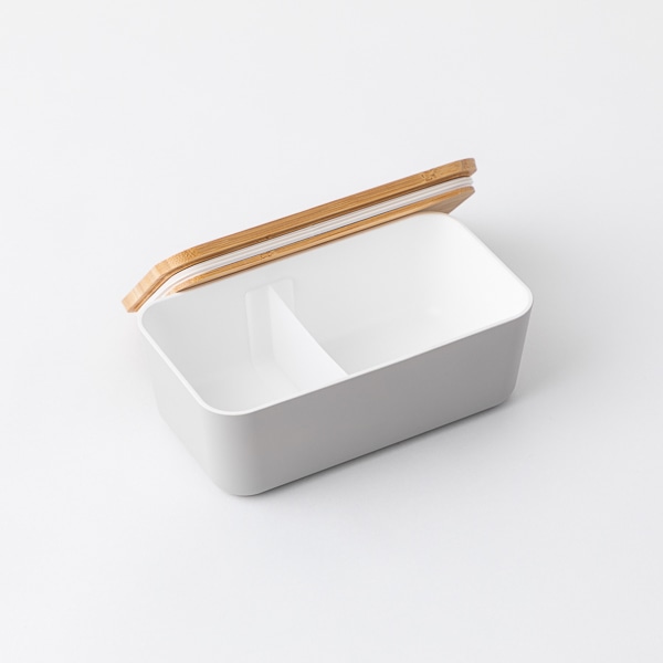 Akomeya Tokyo 竹蓋の長角弁当箱 グレー グレー 食器 Akomeya Tokyo