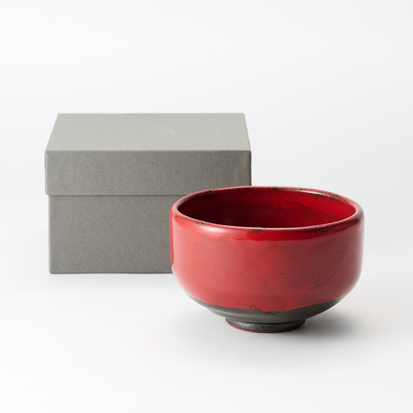 セレン赤抹茶碗