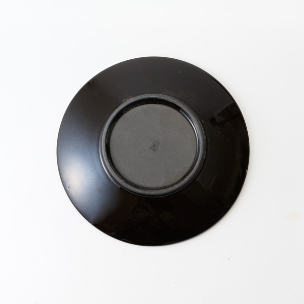 AKOMEYA TOKYO/ 利左エ門窯 Sen彫 5寸皿 飴釉(5寸 飴釉): 食器