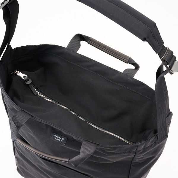 STANDARD SUPPLY/ 2WAY ZIP TOTE ブラック(ブラック