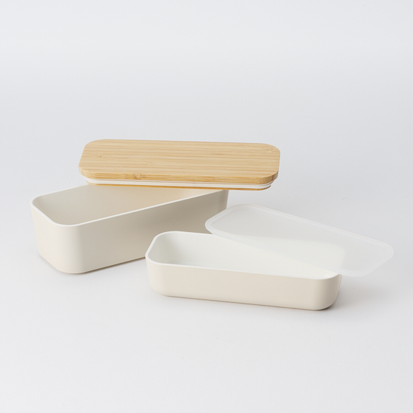 AKOMEYA TOKYO/ 竹蓋の弁当箱 スリム2段型 生成(生成): 食器｜AKOMEYA