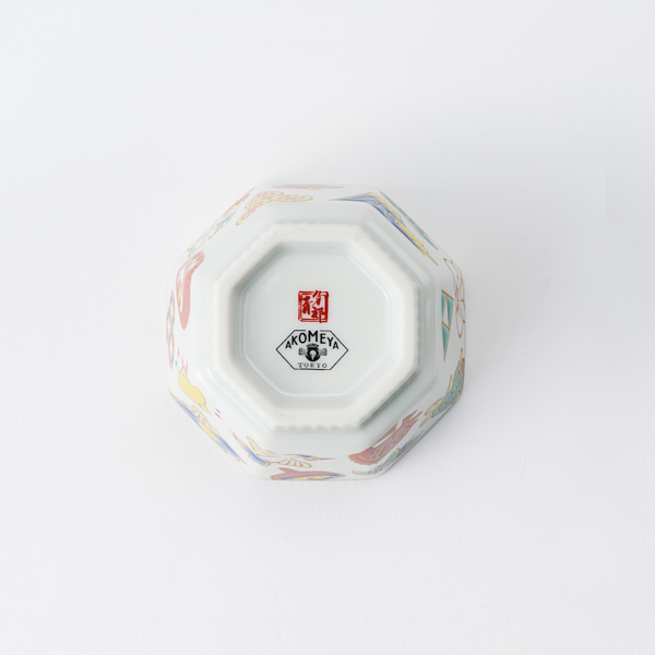 AKOMEYA TOKYO/ 九谷焼 八角小付 吉祥紋