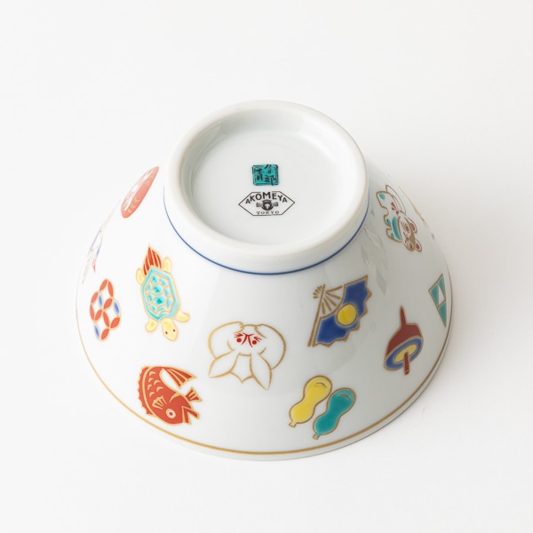 AKOMEYA TOKYO/ 九谷焼 飯碗 吉祥紋