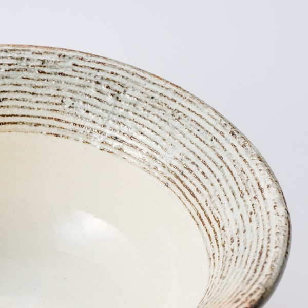 AKOMEYA TOKYO/ たわみ盛鉢 6寸 渕荒横彫