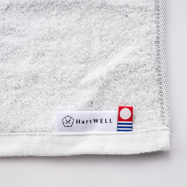 今治タオル市 charcoalヘリンボーン バスタオル グレー