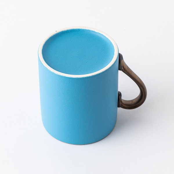 美濃焼陶器市ａｋｍ ３７ マットカラーマグ ブルー 食器 Akomeya Tokyo