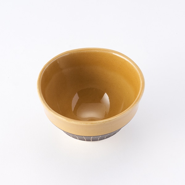 AKOMEYA TOKYO/ 美濃焼 独楽型碗 黄釉