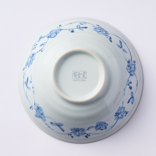 美濃焼陶器市 古染浪江戸市松6.8寸麺鉢: 食器｜AKOMEYA TOKYO