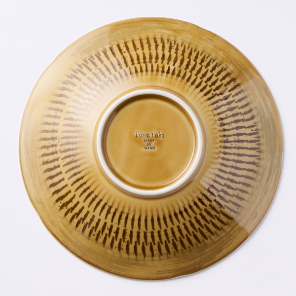 美濃焼陶器市 トビカンナ黄瀬戸8.0寸皿(黄瀬戸): 食器｜AKOMEYA TOKYO