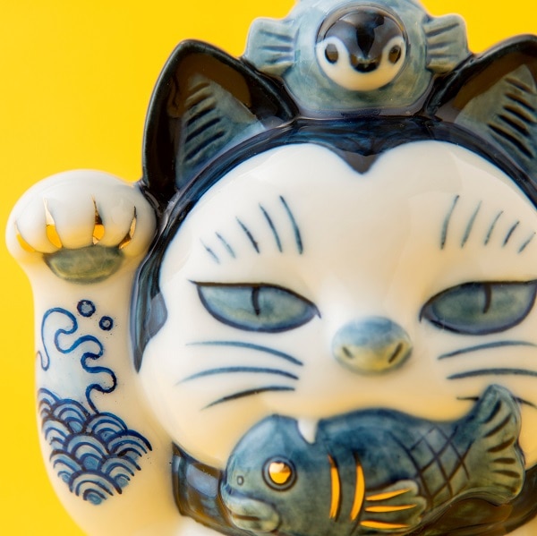 AKOMEYA TOKYO/ 【予約 受注 販売】AKOMEYA Cat's　瀬戸まねき猫　福　10cm