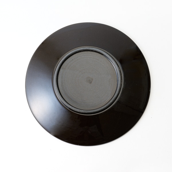 AKOMEYA TOKYO/ 利左エ門窯 Sen彫 6寸皿 飴釉(6寸 飴釉): 食器