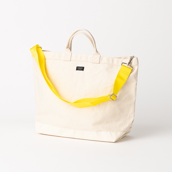 STANDARD SUPPLY/ 2023 YACHT TOTE M NATURAL×YELLOW