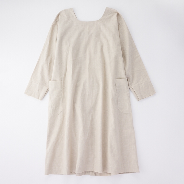 AKOMEYA TOKYO/ kapoc コットンリネン割烹着 ベージュ(ベージュ): 台所