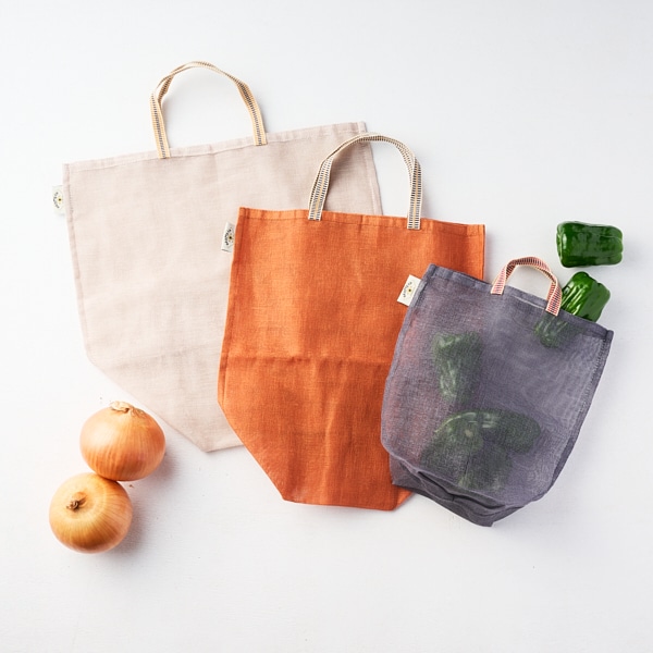 AKOMEYA TOKYO/ かやの野菜袋 S 柿