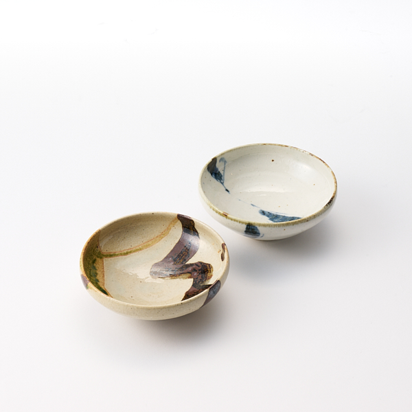 AKOMEYA TOKYO/ 南窯 織部楽描 丸平小鉢