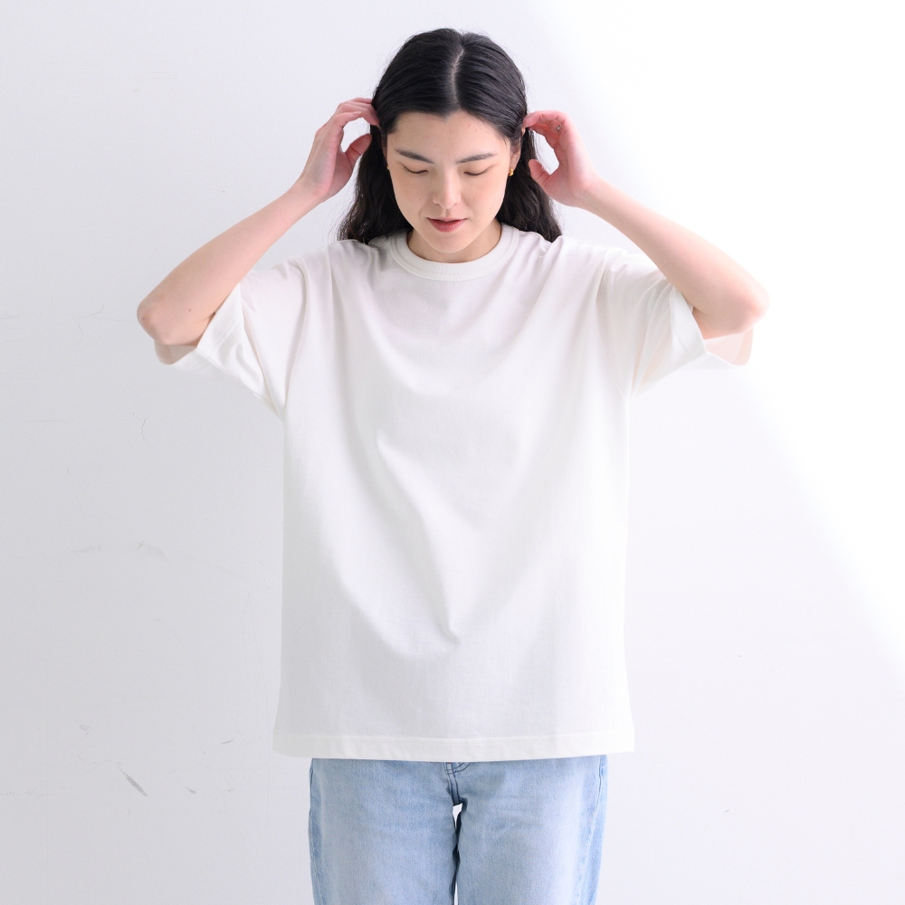 AKOMEYA TOKYO/ 優しく寄り添うTシャツ L ホワイト