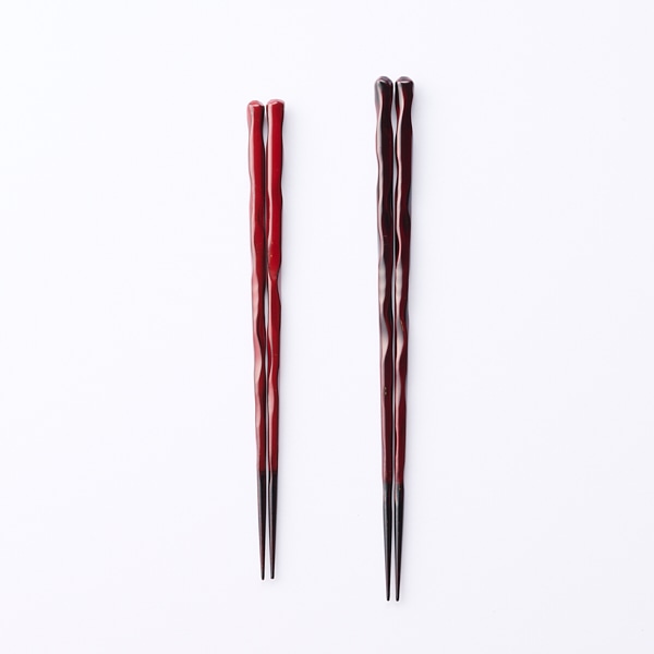 当店の記念日 AKOMEYA 食器 23cm): 23cm(溜 溜 波彫塗分箸 本漆 TOKYO/ カトラリー(スプーン等)
